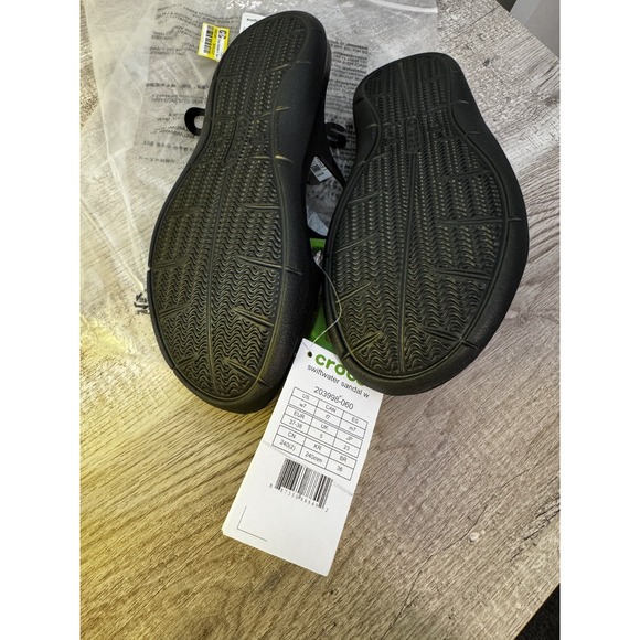 Crocs W/S7 Swiftwater Sandal Black Strappy Slide 203998- Brand New With Tags - Picture 4 of 7